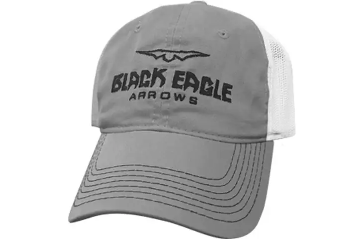 Black Eagle Arrows Gray Mesh Shooter Hat